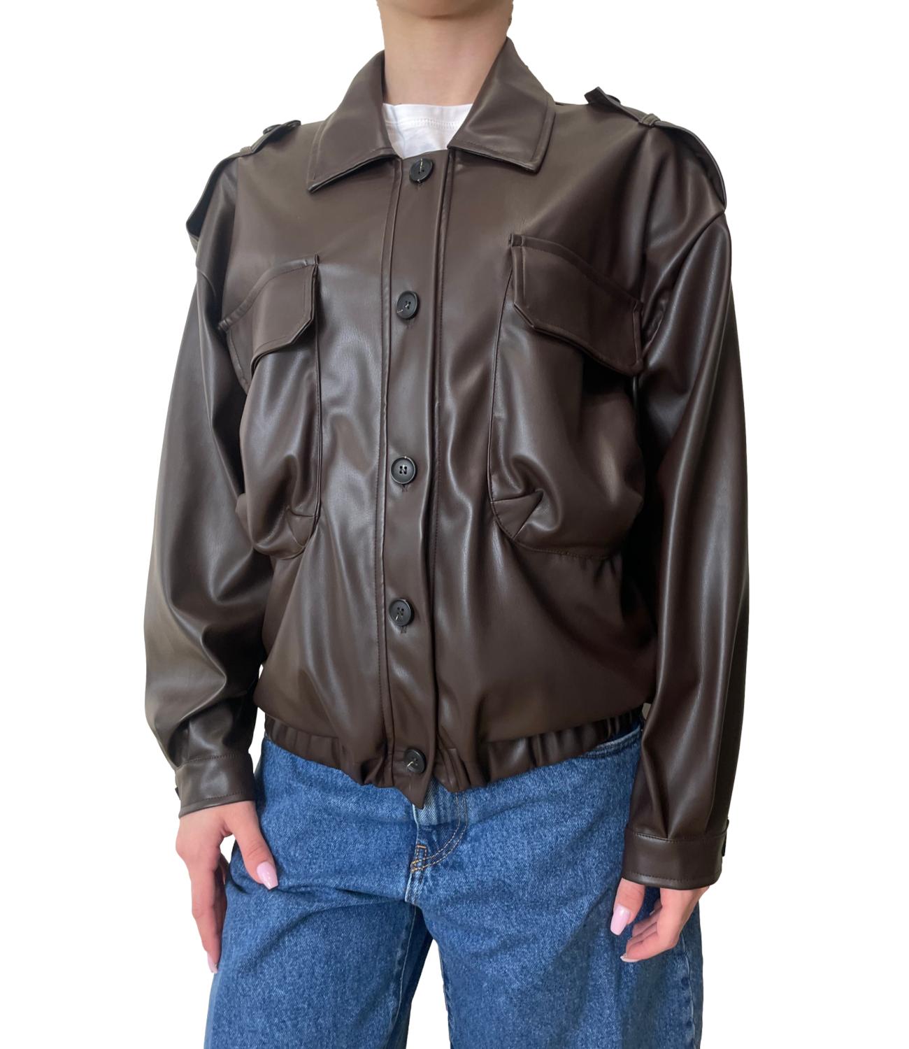 Vicolo Giacca Bomber Moro Donna