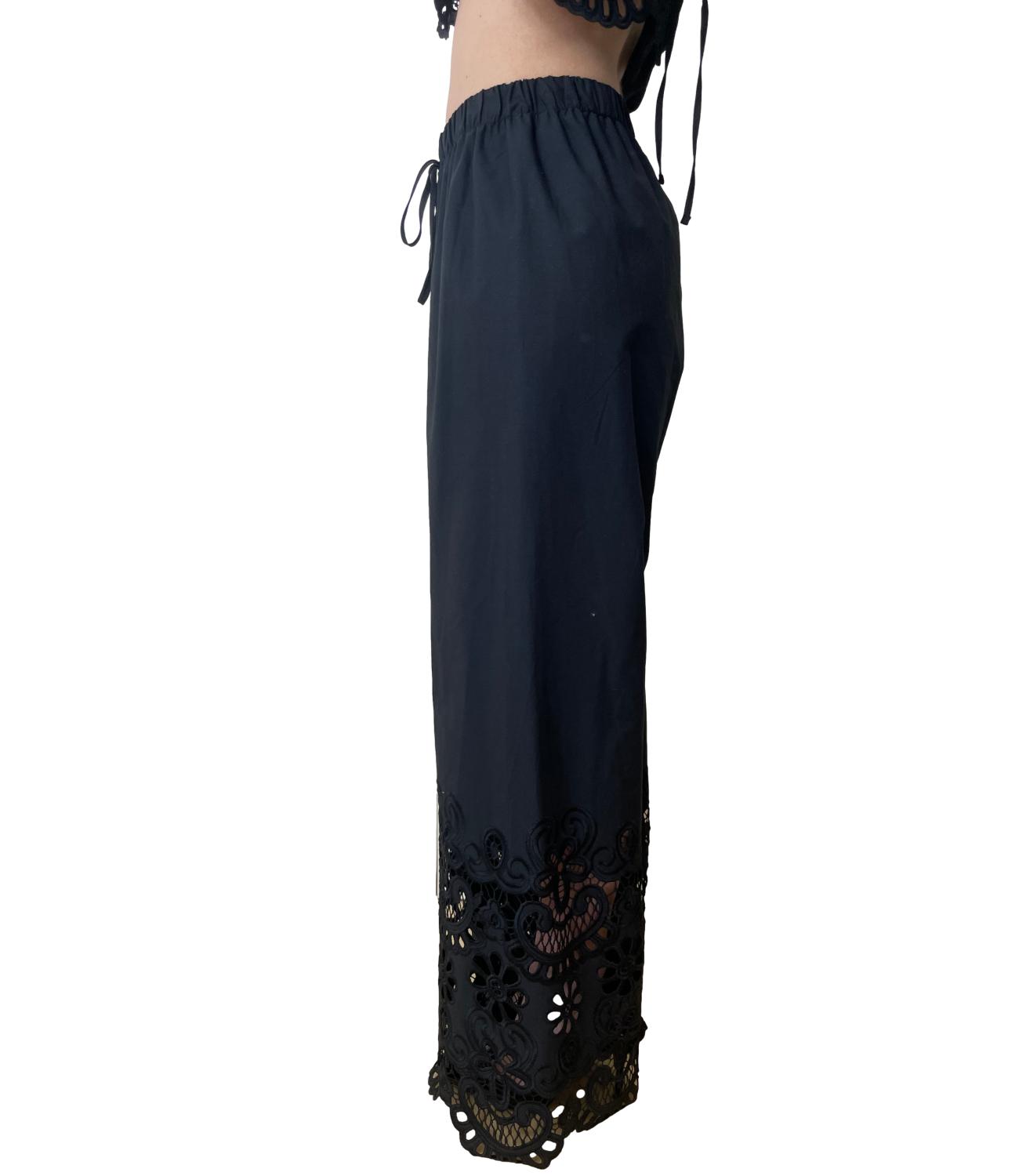 Vicolo Pantalone Pizzo Nero Donna
