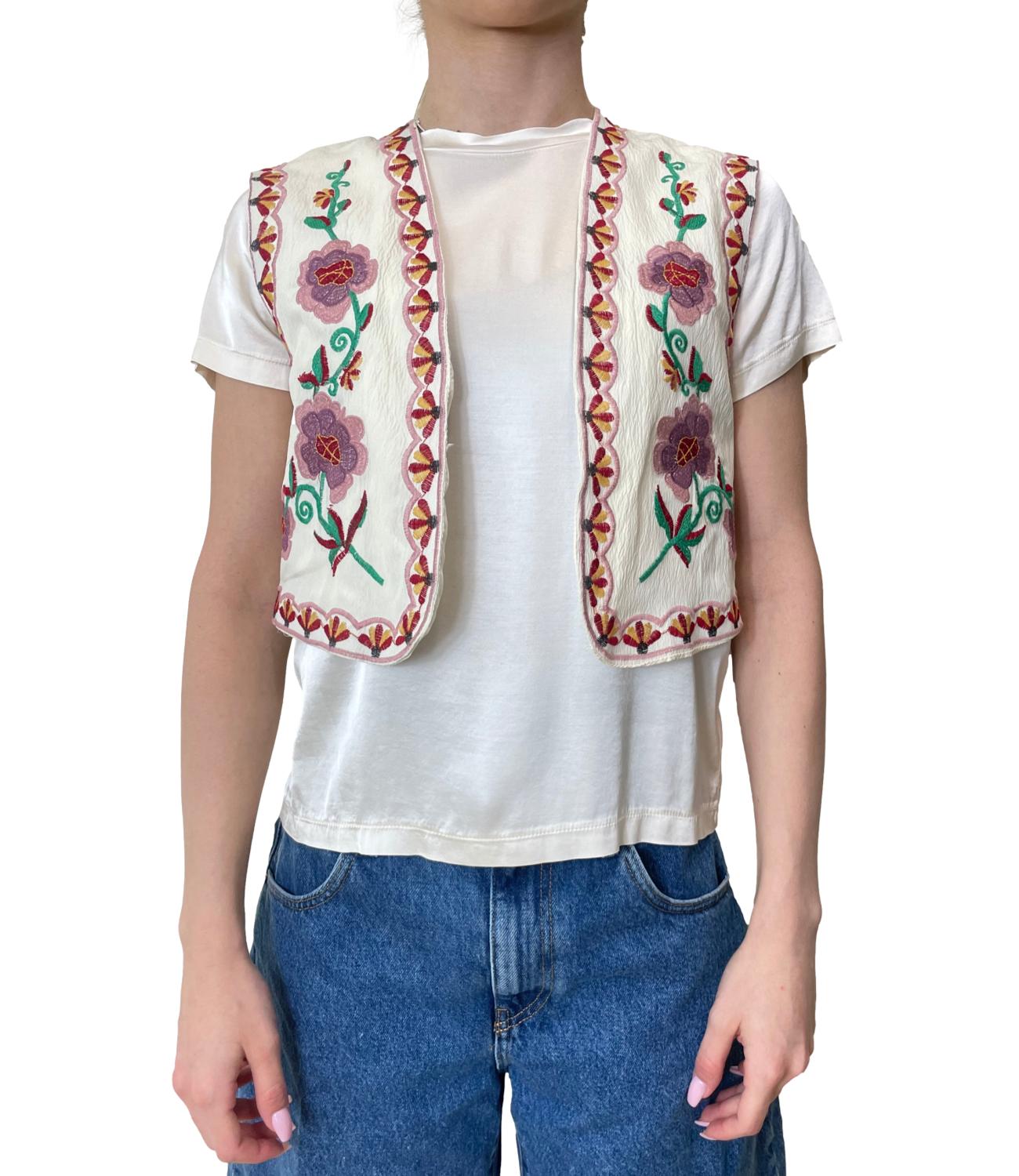 Vicolo Giacca Gilet Beige Donna