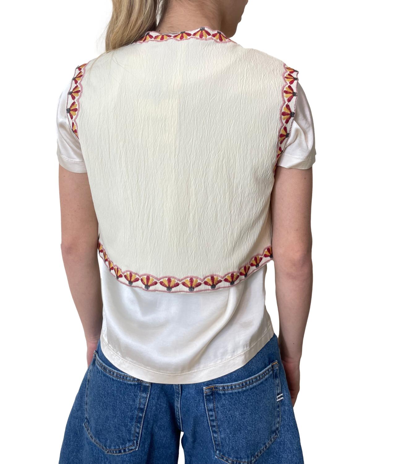 Vicolo Giacca Gilet Beige Donna