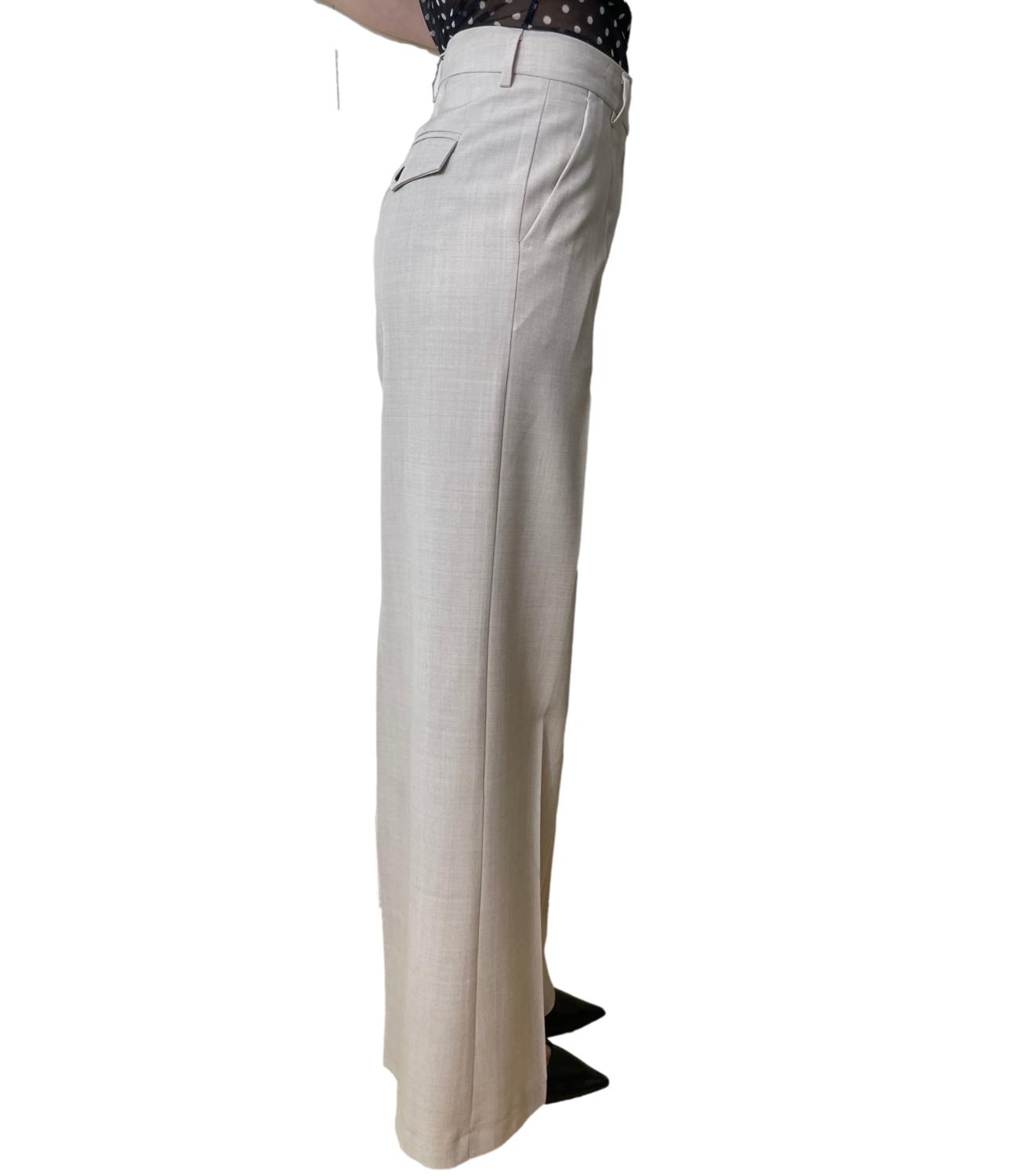 Vicolo Pantalone Palazzo Beige Donna