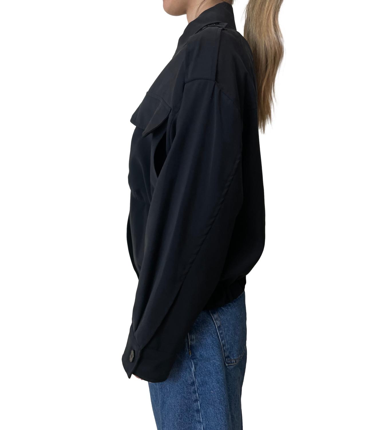 Vicolo Giacca Bomber Nero Donna