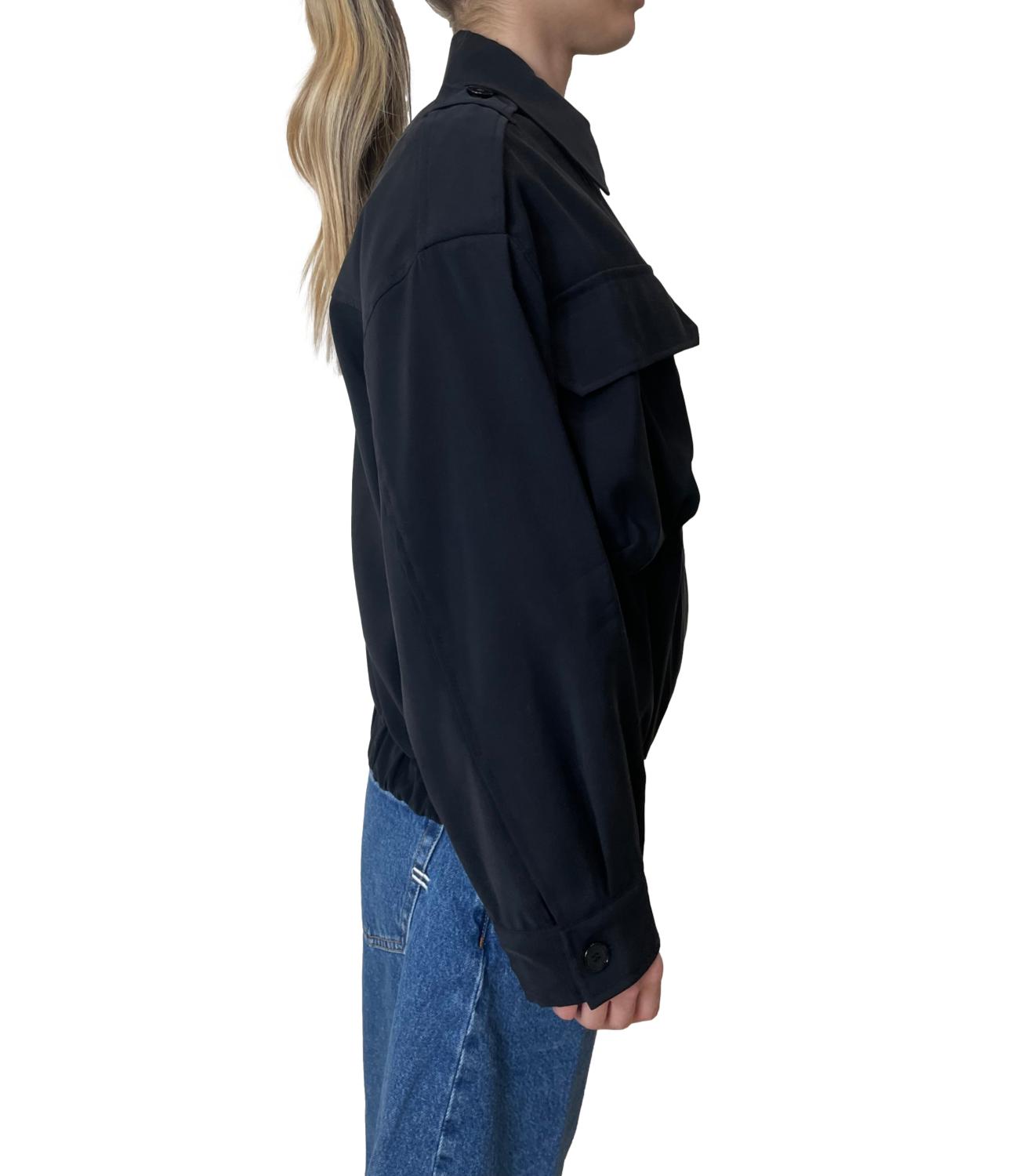 Vicolo Giacca Bomber Nero Donna
