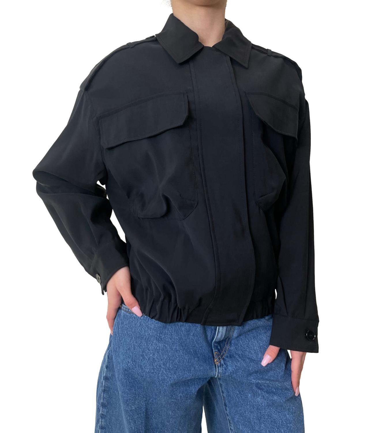 Vicolo Giacca Bomber Nero Donna