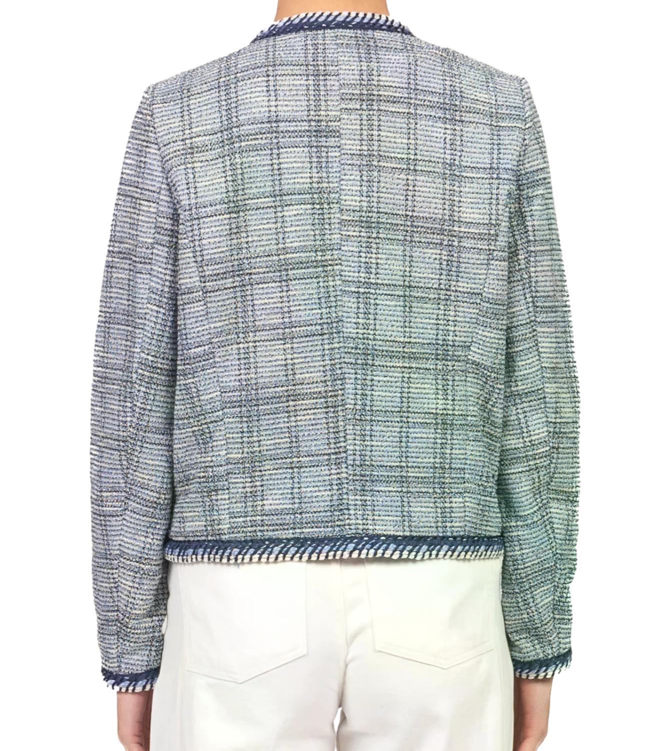 Vicolo Giacca Bouclè Blu Donna