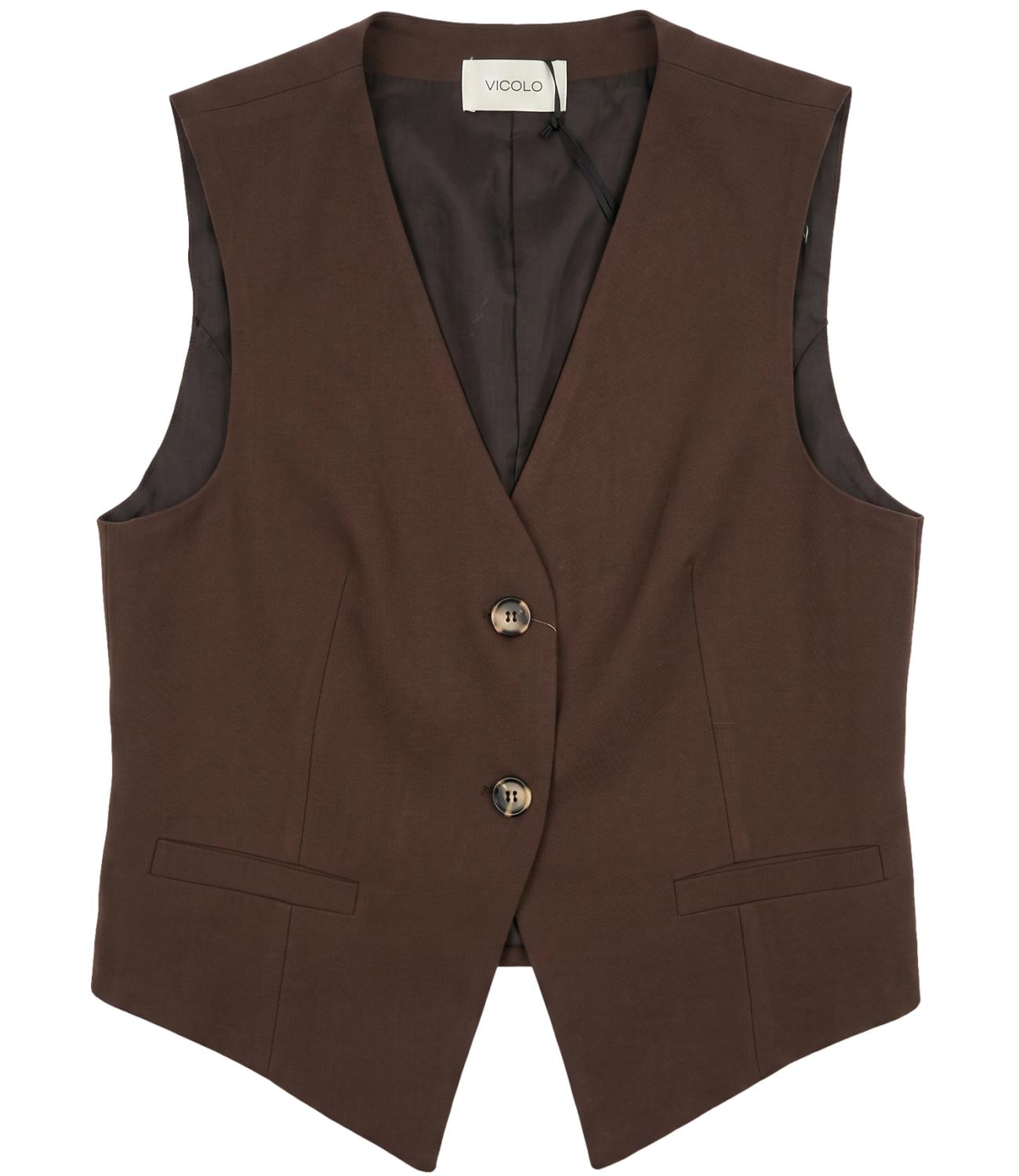 Gilet Vicolo TAB1625 Donna - Moro