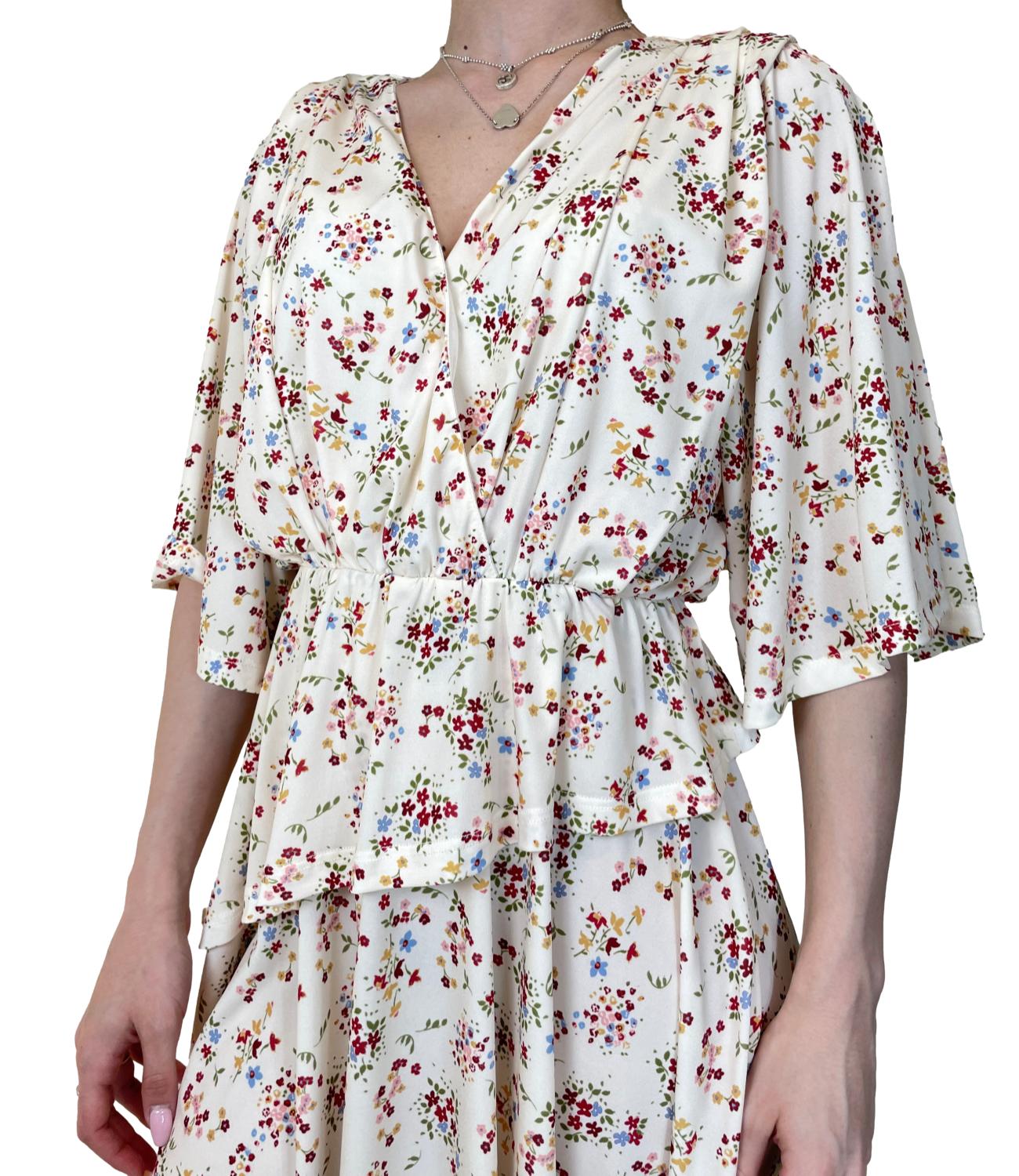 VICOLO abito floreale burro donna