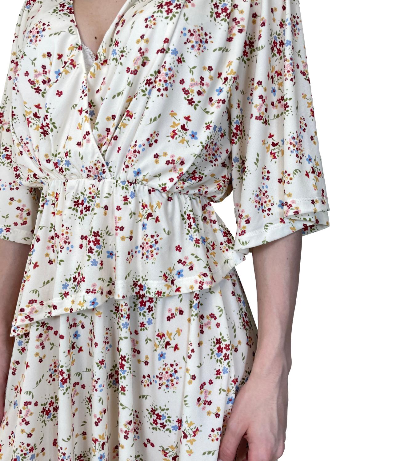 VICOLO abito floreale burro donna