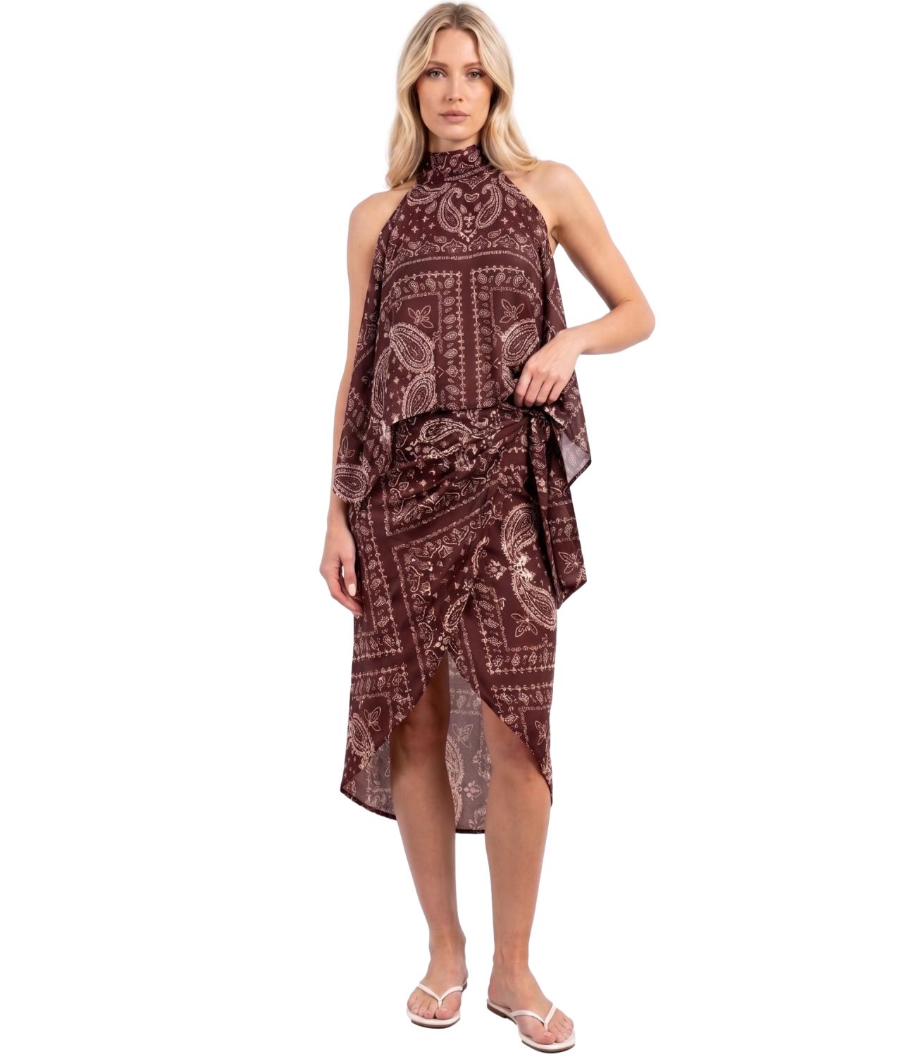 Gonna Vicolo TAB2405 Donna - Bordeaux