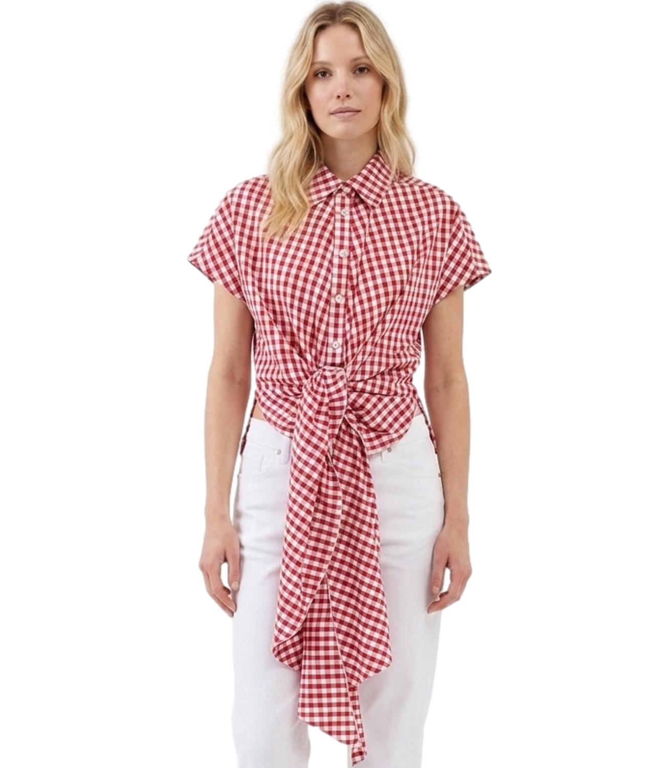 Top Vicolo TAB2596 Donna - Bianco/rosso