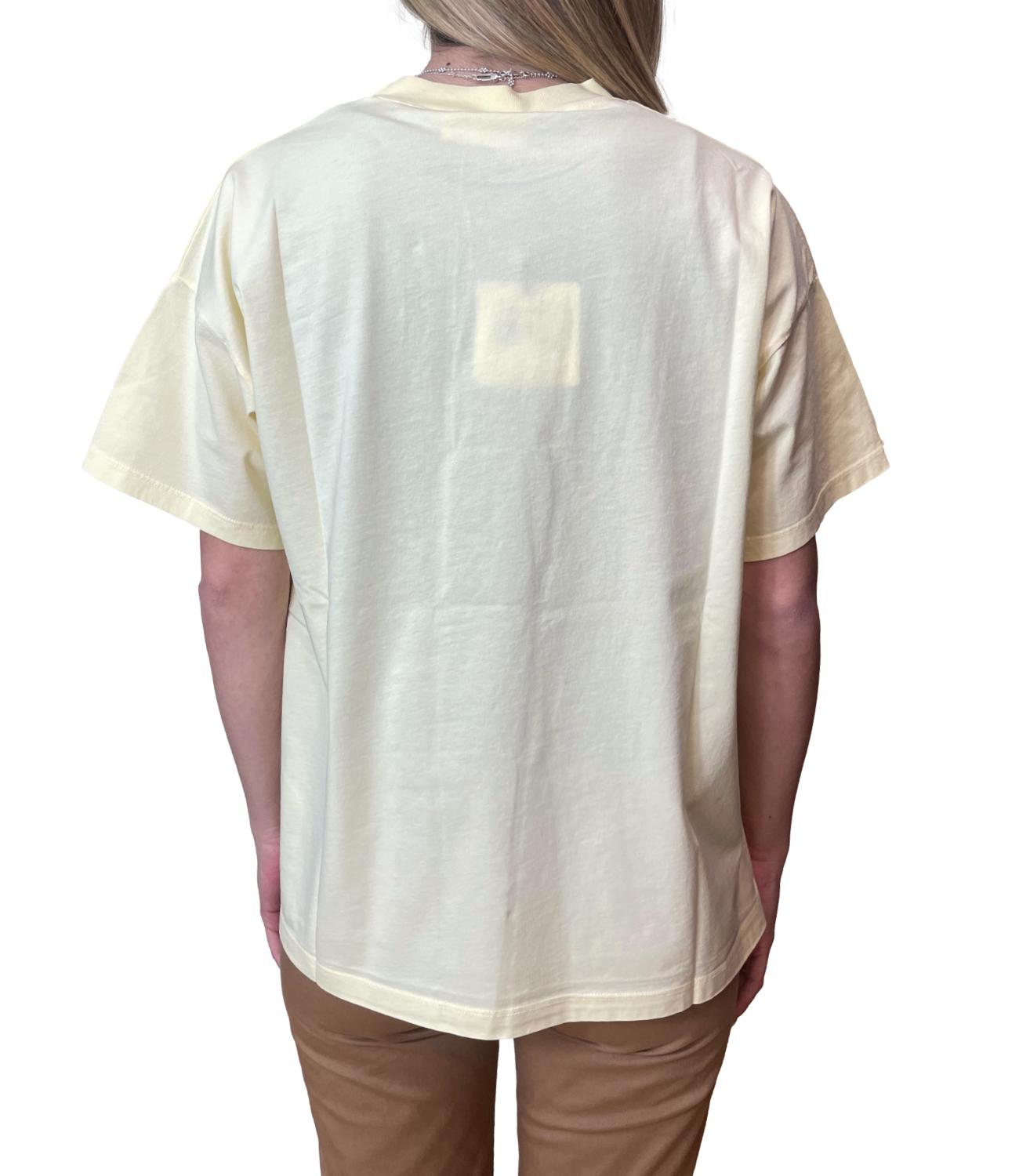 Vicolo T-shirt Over Giallo Donna