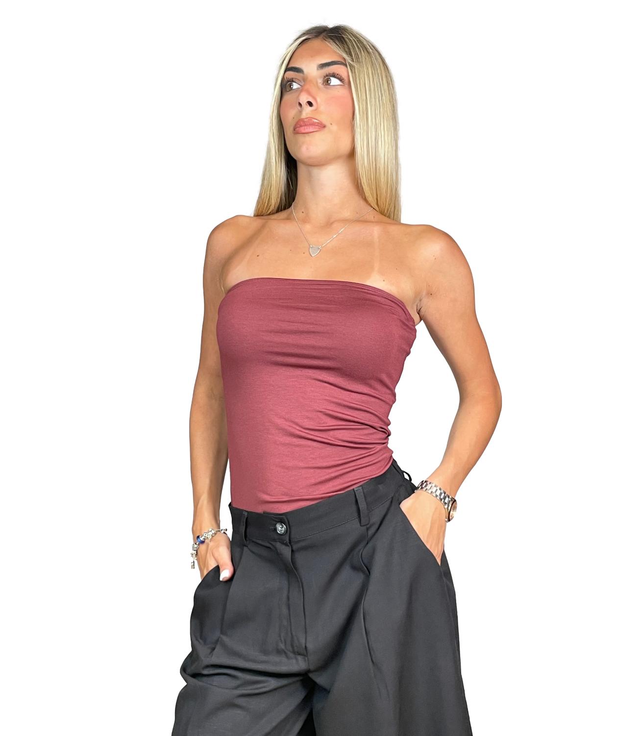 Top Vicolo UAB0100 Donna - Bordeaux