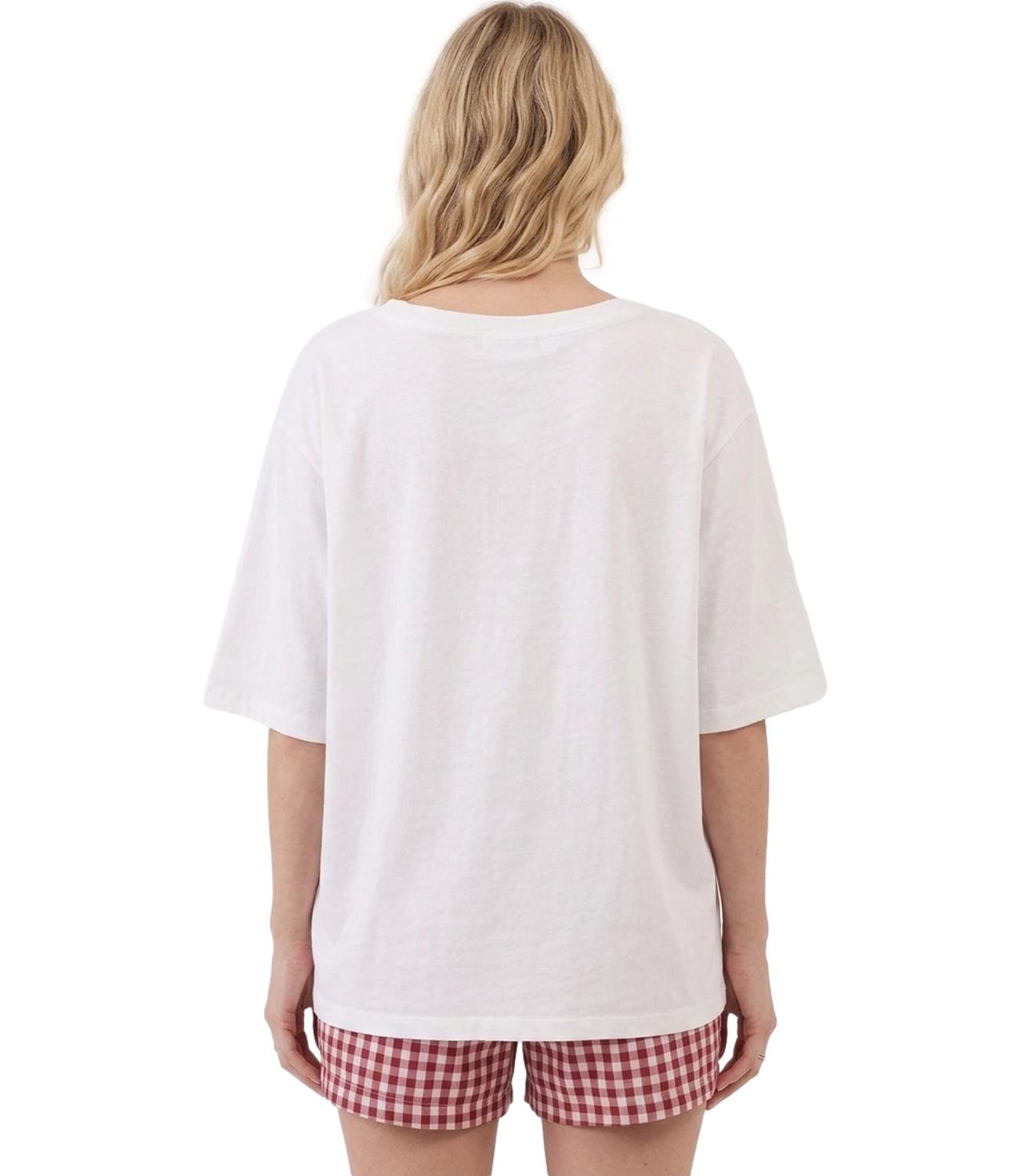 T-Shirt Vicolo UAB0138 Donna - Bianco
