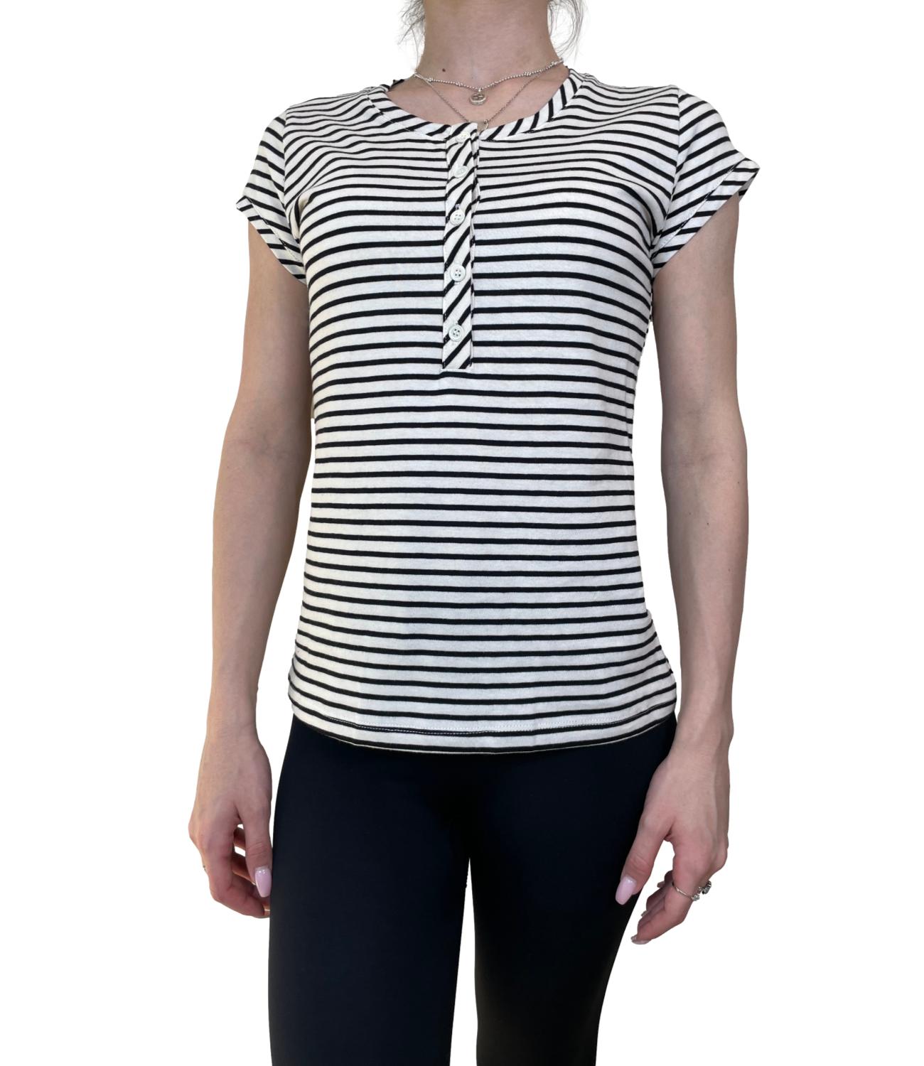 VICOLO t-shirt burro/nero donna