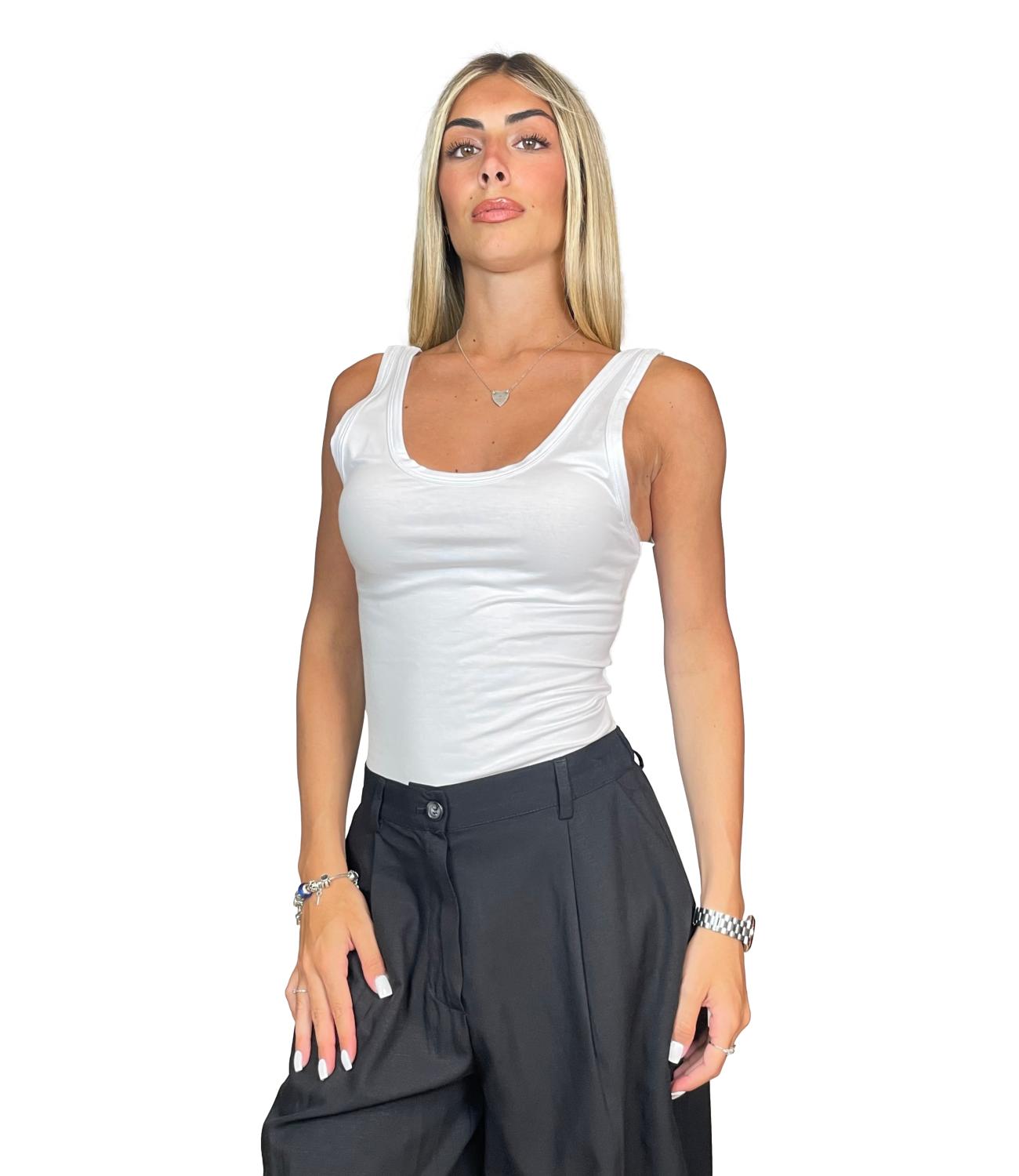 Top Vicolo UAB0333 Donna - Bianco