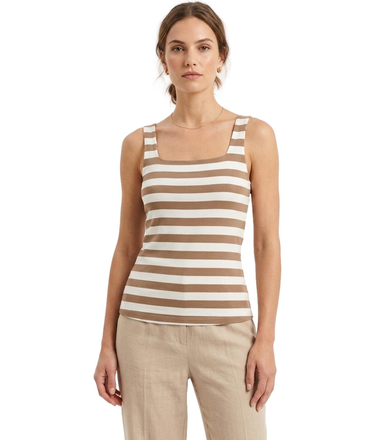 Canotta Vicolo UAB0348 Donna - Naturale/cammello