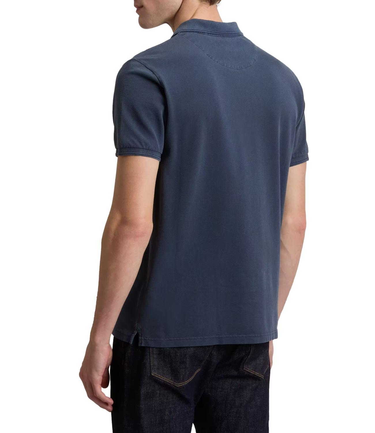 Woolrich MACKINACK POLO Faded Melton Blue Uomo