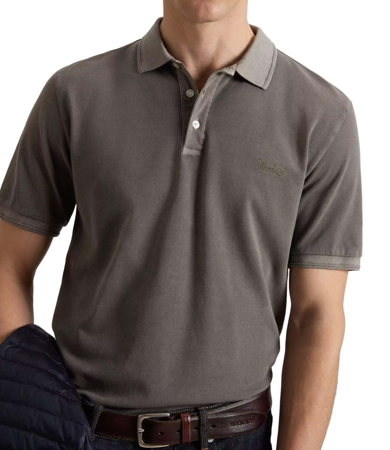 Woolrich MACKINACK POLO Faded Smokey Olive Uomo