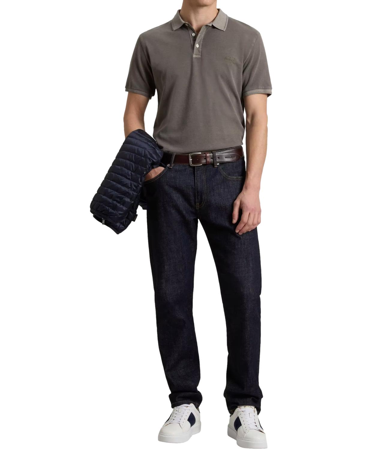 Woolrich MACKINACK POLO Faded Smokey Olive Uomo