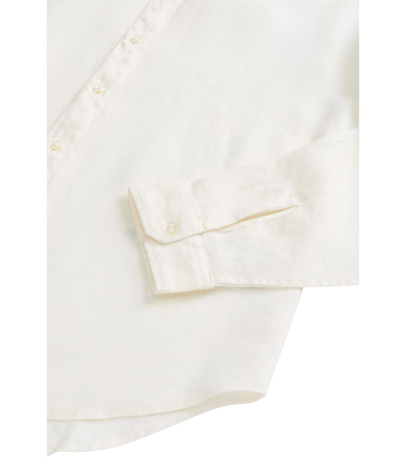 Camicia di lino acrtic white