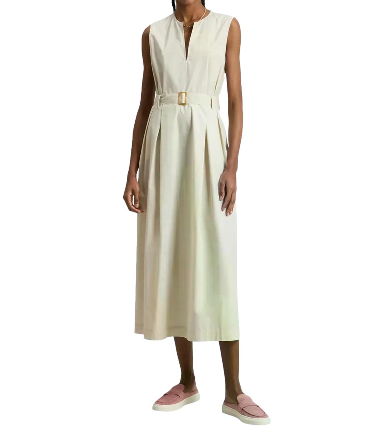 Woolrich Abito Belted Long White Pepper Donna