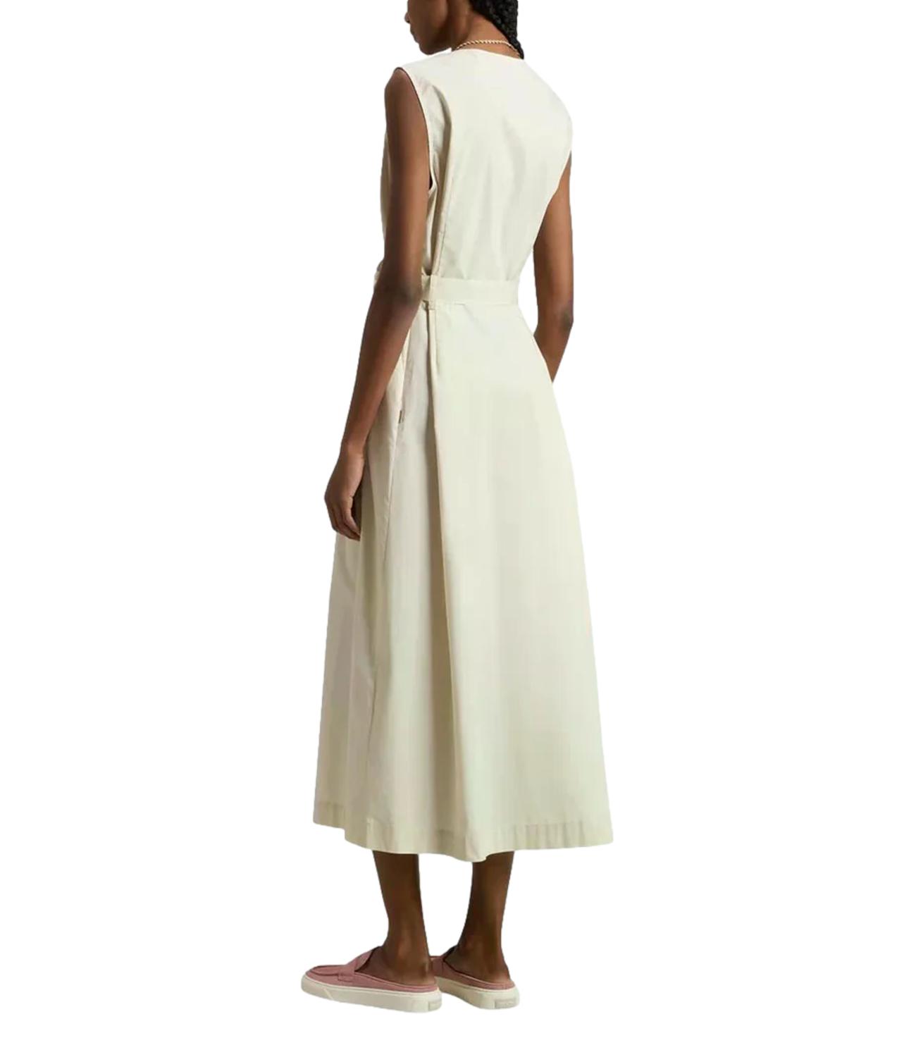 Woolrich Abito Belted Long White Pepper Donna