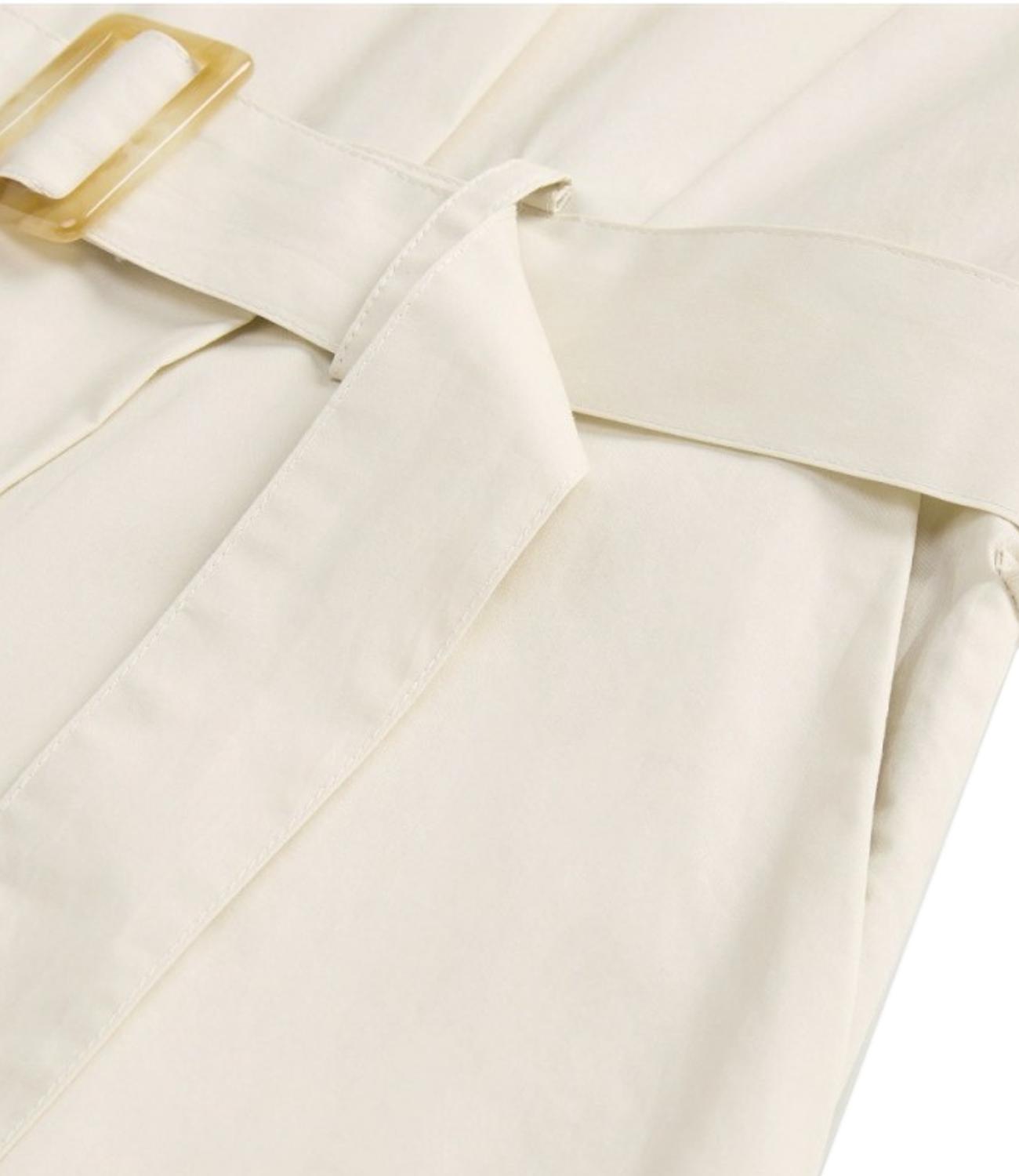 Woolrich Abito Belted Long White Pepper Donna