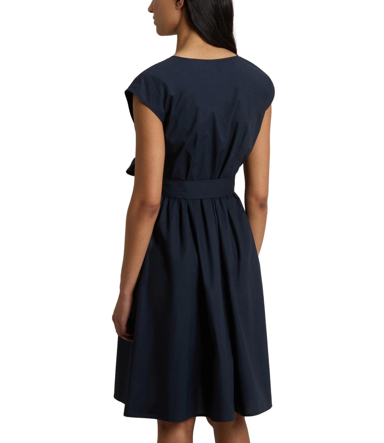 Popeline short dress blu