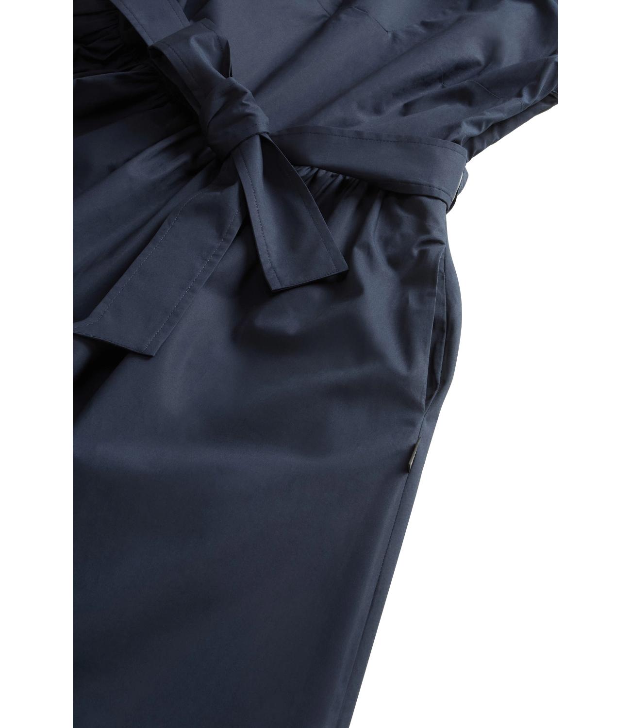 Popeline short dress blu
