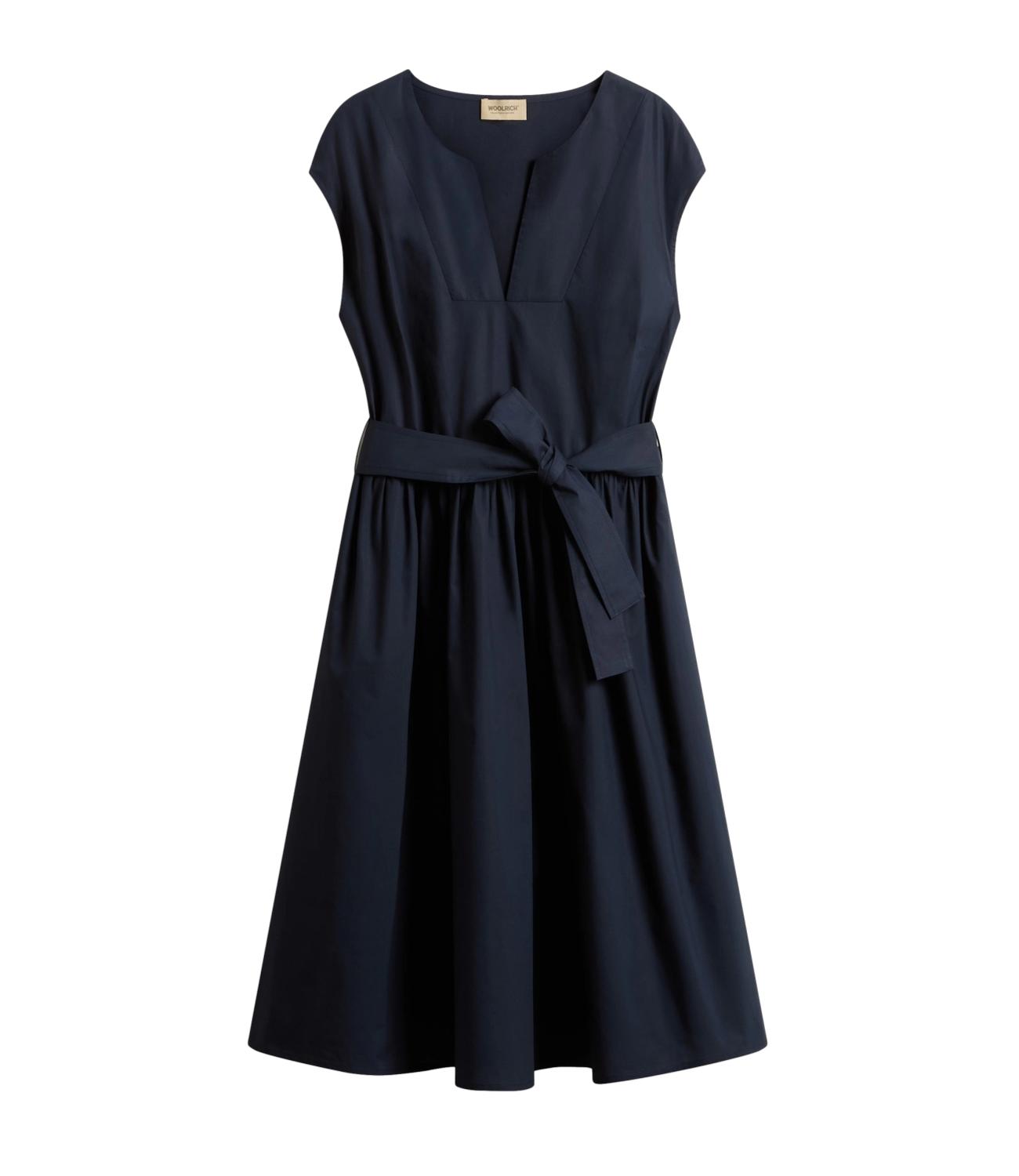Popeline short dress blu