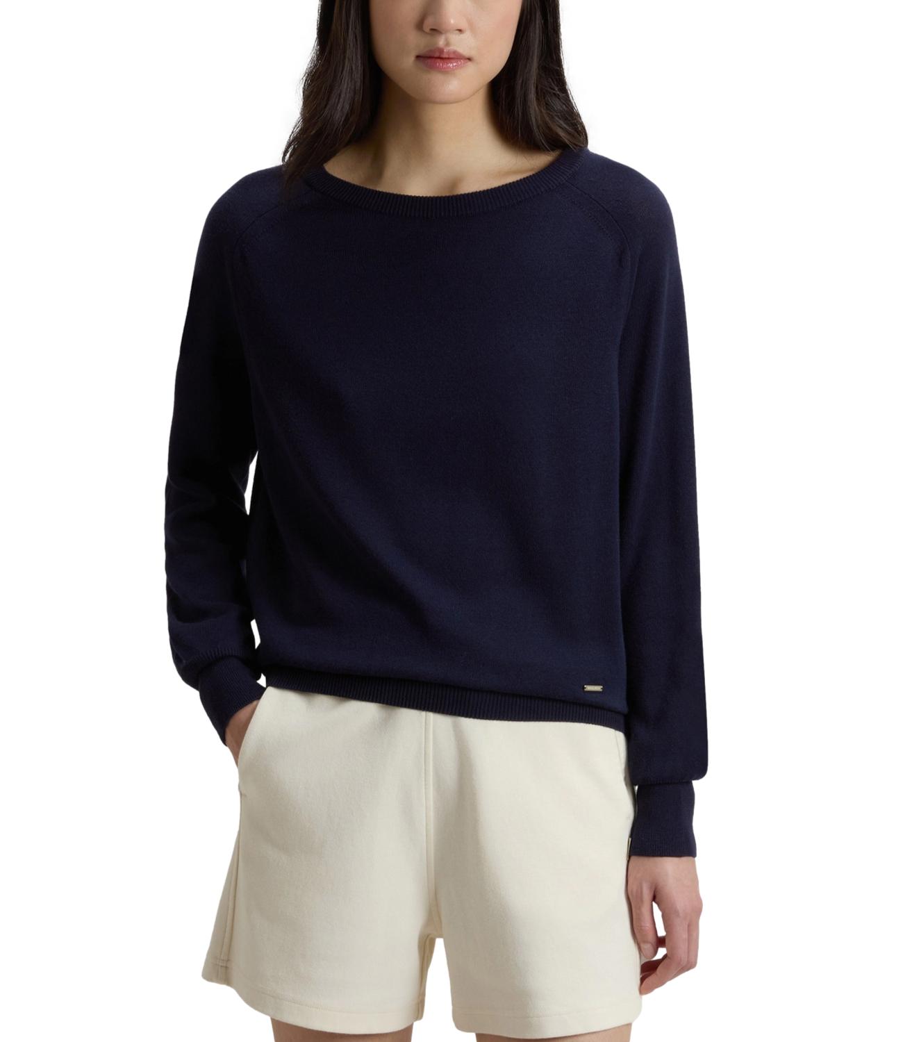 Maglioncino Girocollo cotone viscosa donna