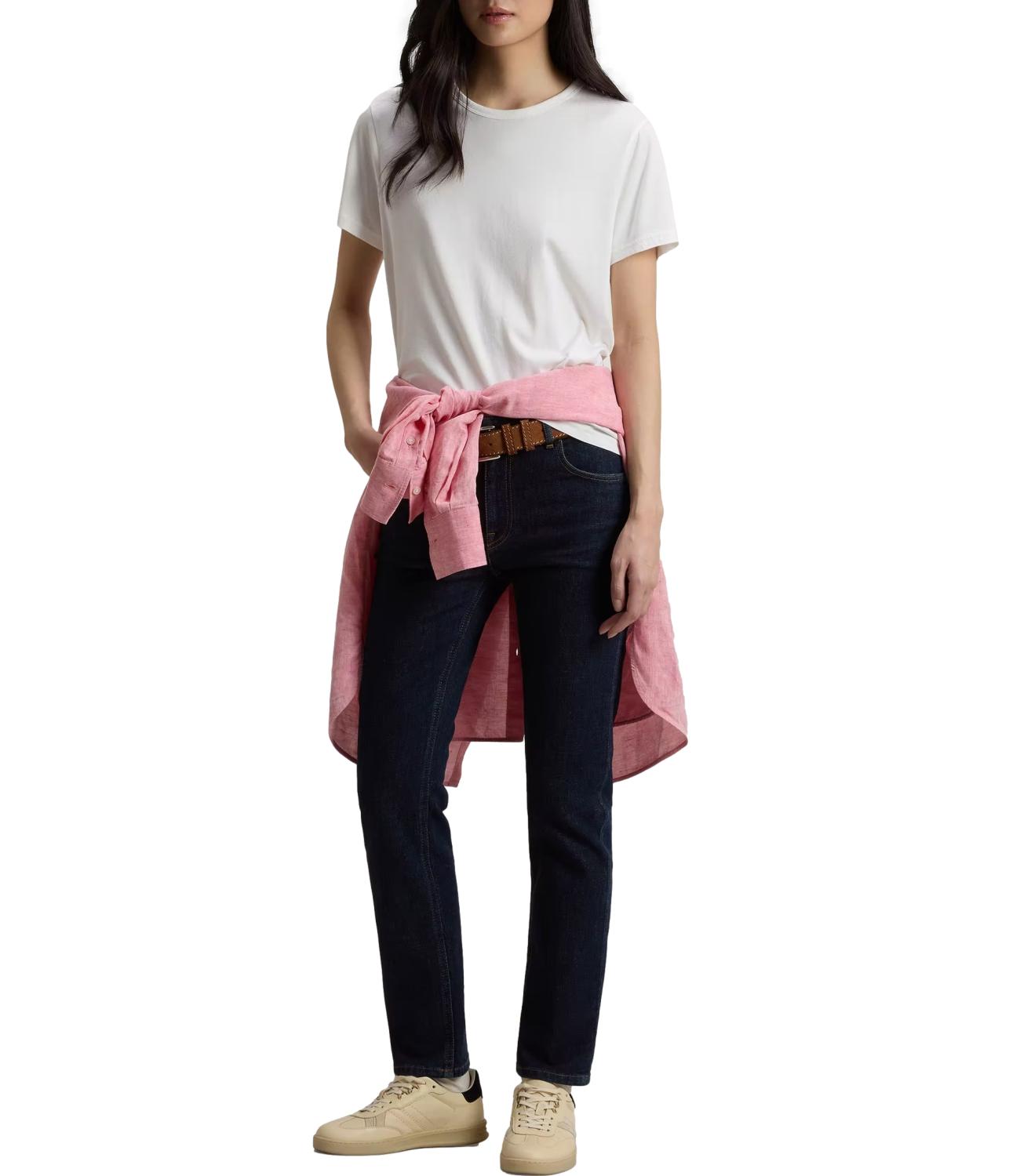 Woolrich T-shirt Luxe Arctic Blue Donna
