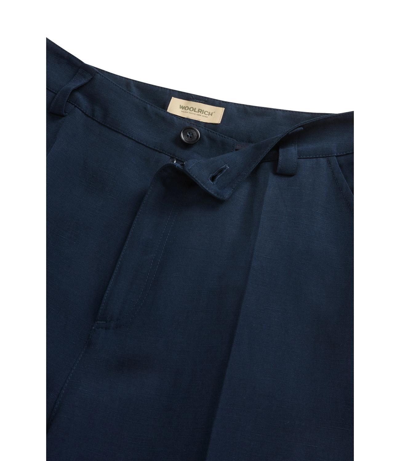 Pantalone Lino viscosa lyocell blu