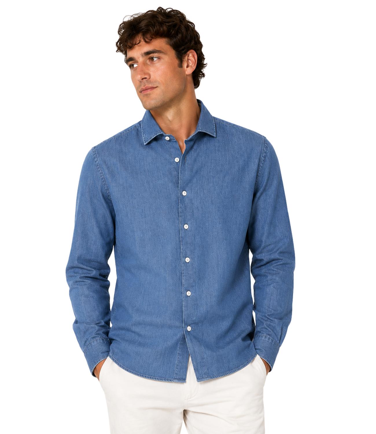 Camicia Xacus 742ML 11296 Uomo - Denim