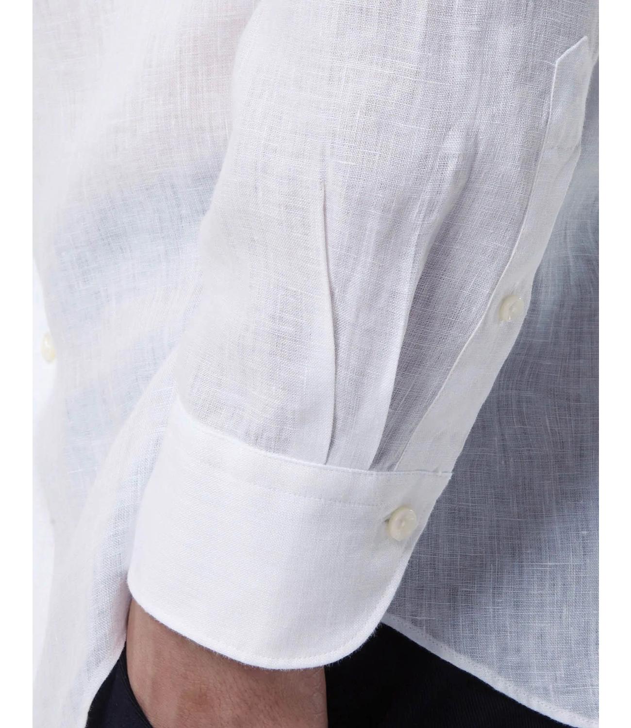 Camicia di lino bianco
