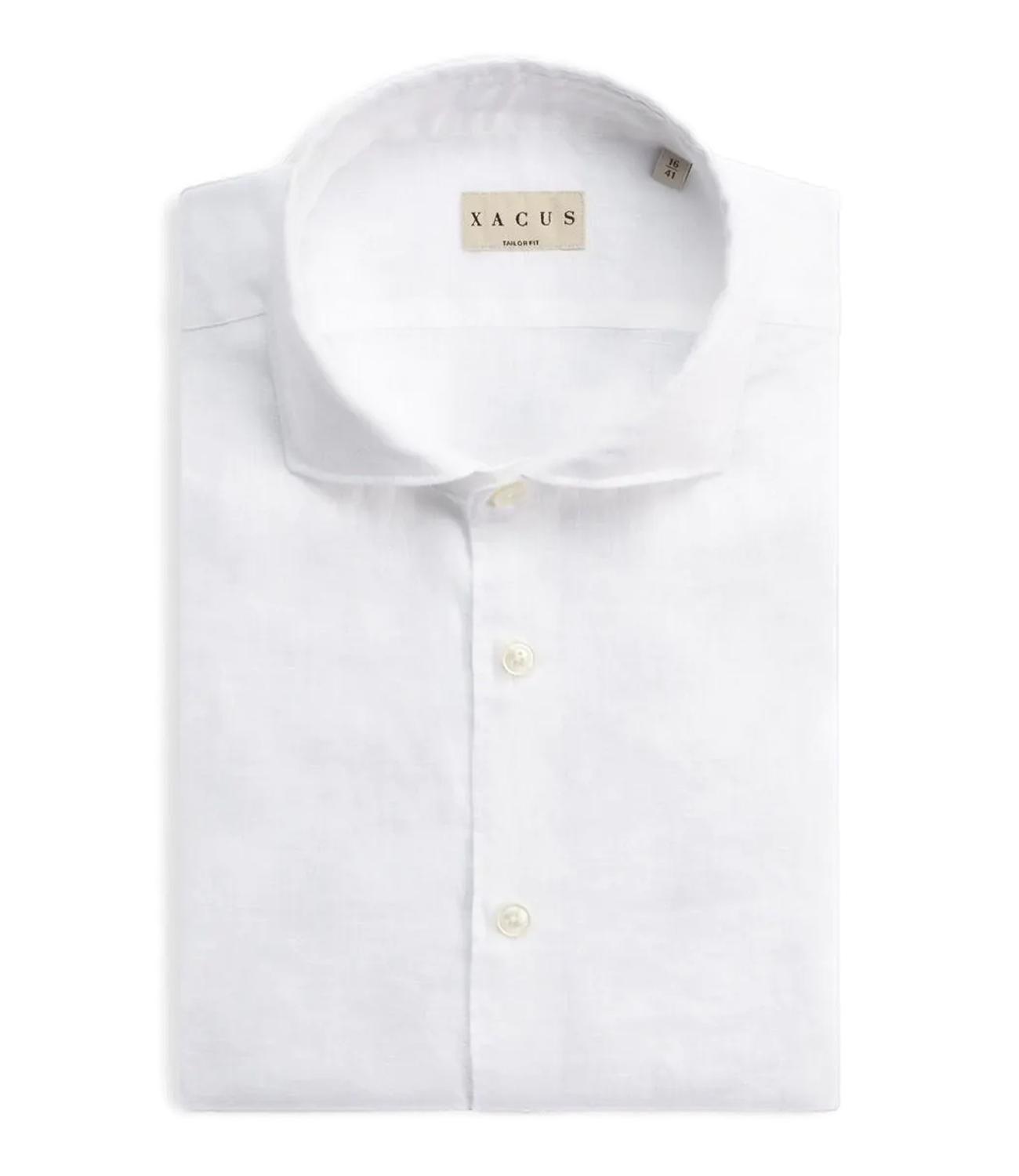 Camicia di lino bianco
